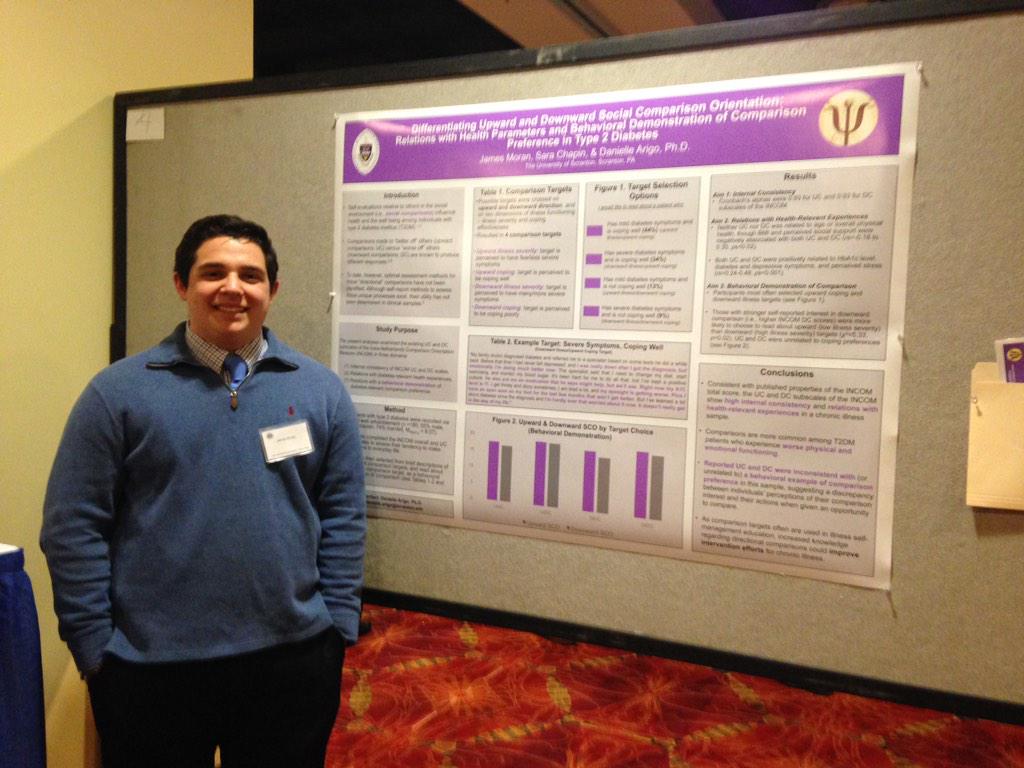 RowanCHASELab's tweet photo. #HP284 Our own @jimb00zle presenting on the discrepancy between self-perceptions & behavior in #diabetes. #epaphilly http://t.co/BRTDnPrPCi
