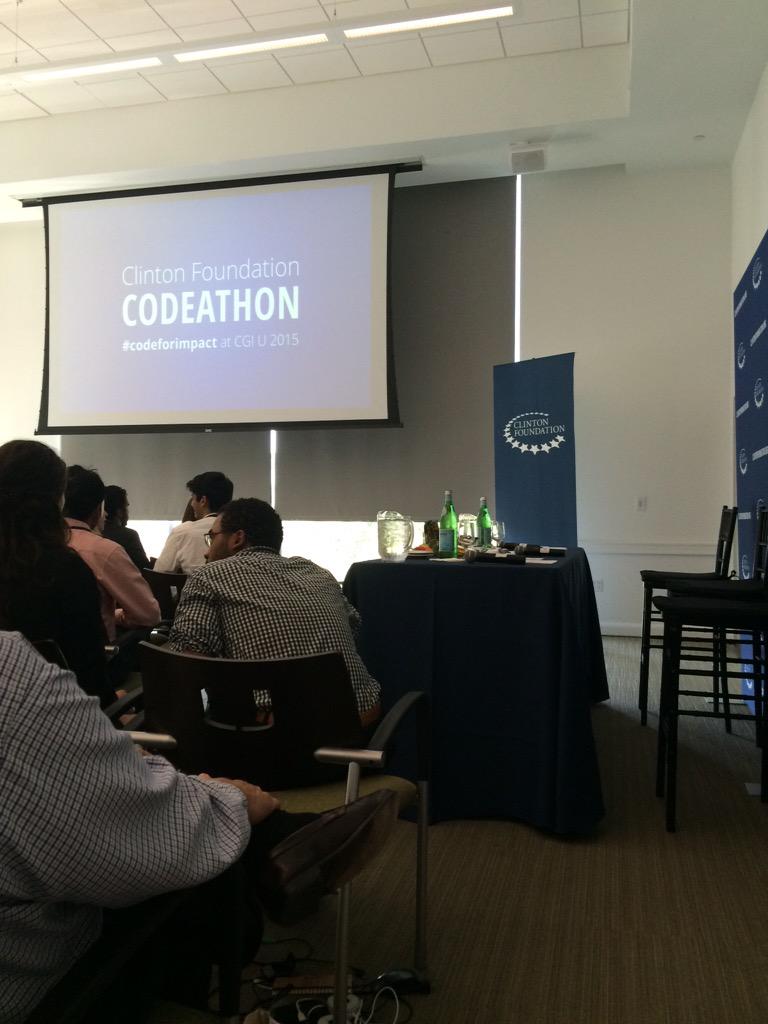 NafisaBakkar's tweet image. Two of our students will shortly be presenting their work at the #CGIU #CodeForImpact #Codeathon