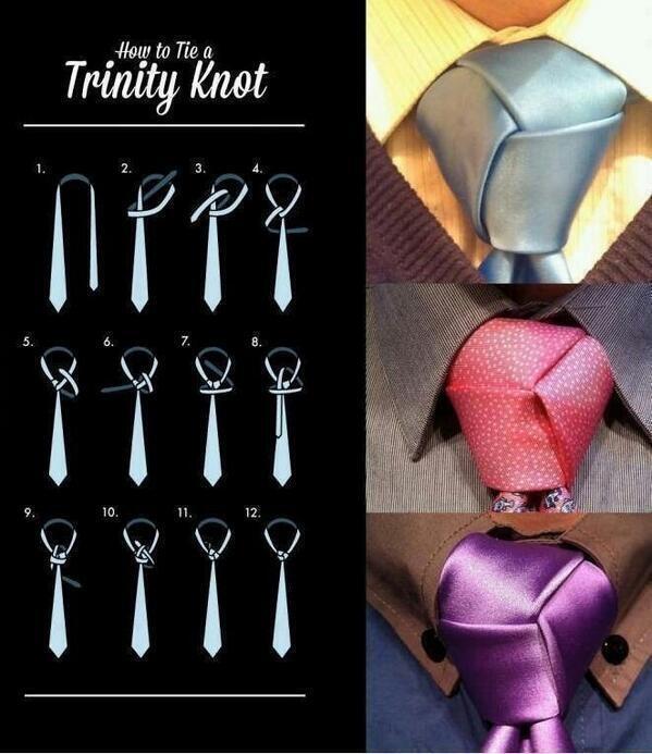 How to tie a trinity knot: