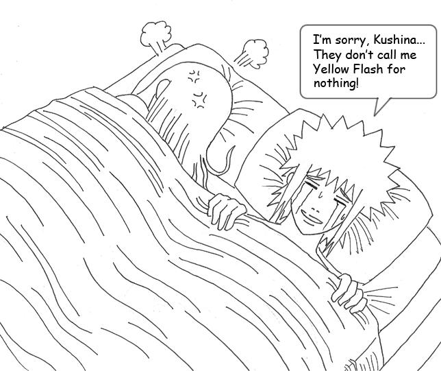 Namikaze Minato é conhecido como Yellow Flash Coloring Pages