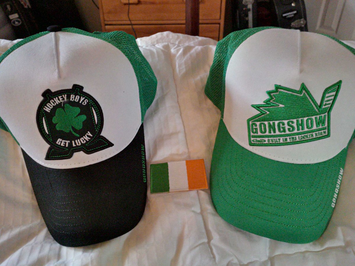 Thanks <a href="/GongshowGear/">GONGSHOW® Hockey</a> from the bottom of my #Irish heart for the great #StPaddysDay buckets this year @GongshowDoyle