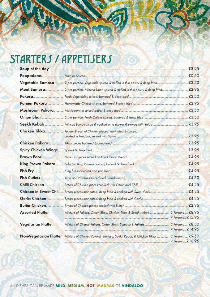 1KamalMahal's tweet photo. Have a look at some of the starters on the menu. http://t.co/jgCnhw4Obc