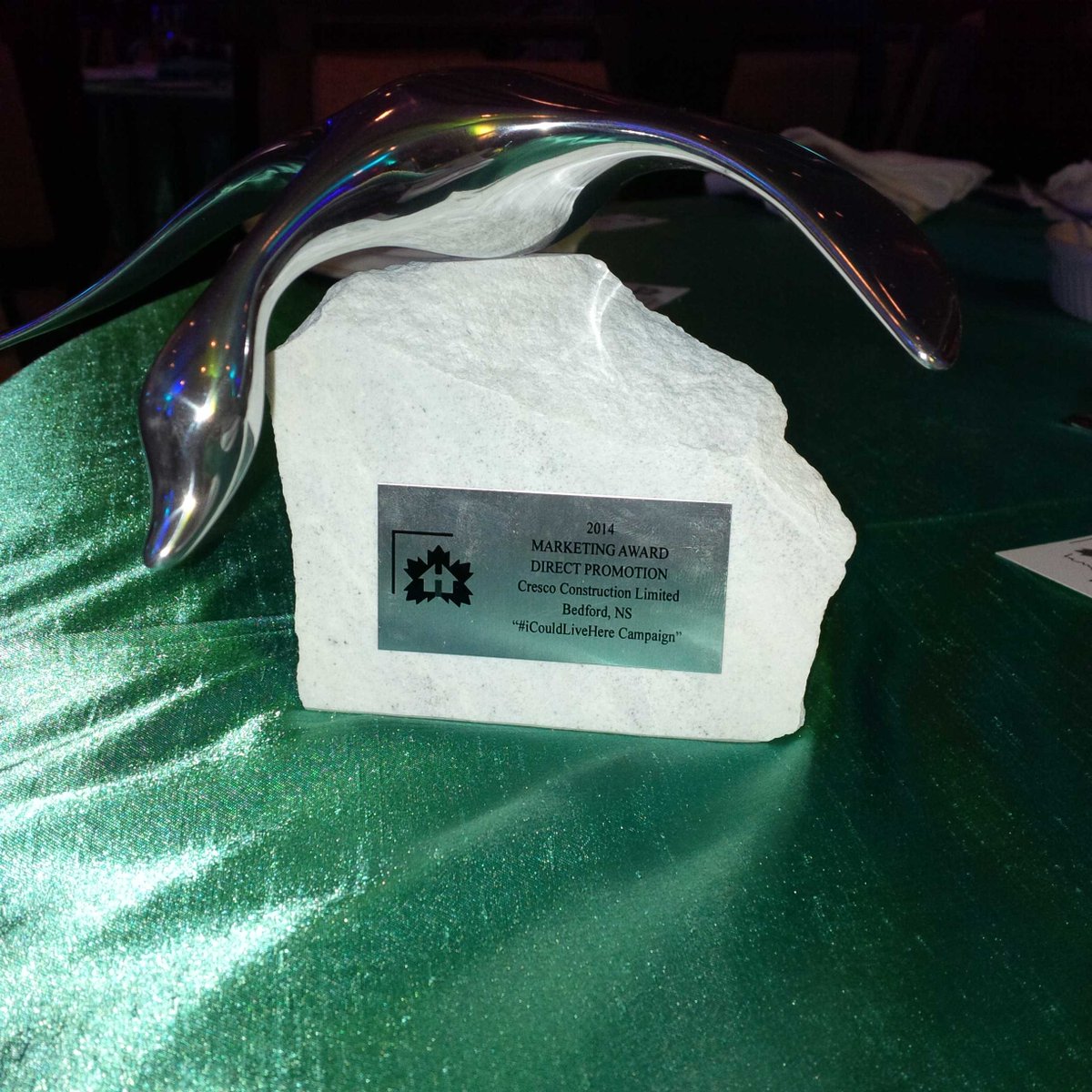 jddaniel71's tweet image. #Cresco wins CHBA SAM Awards Marketing Award for Direct Promotion for #iCouldLiveHere campaign. Thanks #KohootMedia!