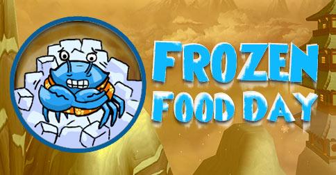 Wizard101's tweet image. It's Frozen Food Day! The first 500 to redeem “frozenfood” will get an Iced Crab Claws pet snack in Wizard101!