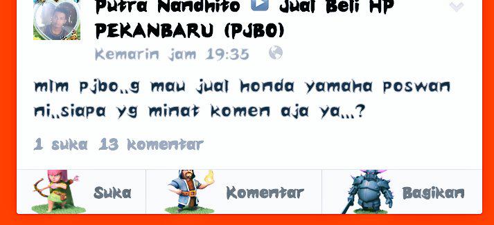 Honda, Yamaha, Poswan???? 
mw nya apa sih????