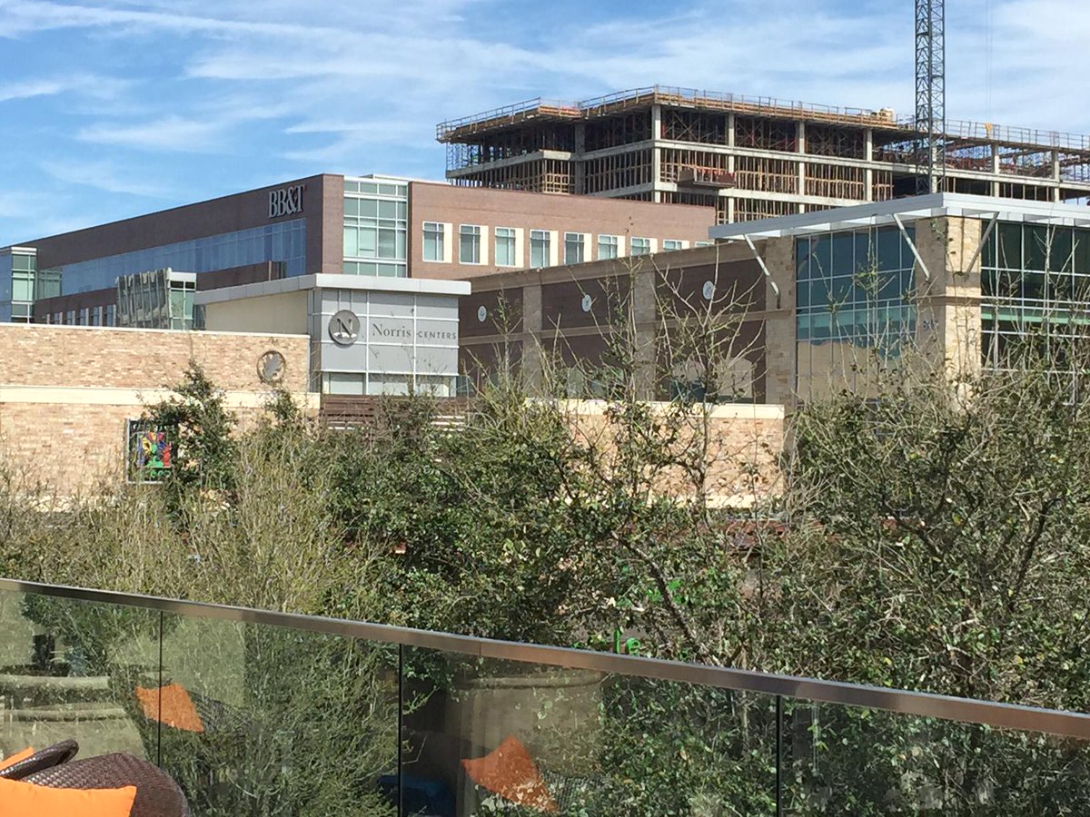 Here's a view of the Norris Conference Center from Bar Monnalisa at Hotel Sorella