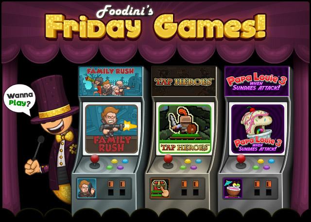 Flipline Studios on X: Foodini's Friday Games: Family Rush, Tap Heroes,  and Papa Louie 3: When Sundaes Attack!    / X