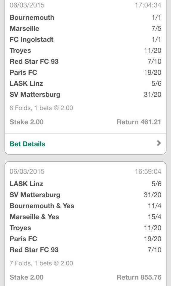7DayBookieBash's tweet photo. Today's Top #BookieBasher Is @LukeRattray 👏
💷£4 To £1,317💷
#BookieBashing #GetYourSlipsOut #Profit #Winner http://t.co/xbbDCCH0eL