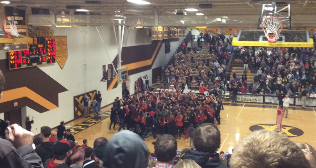 Congrats <a href="/ShakoBball/">Shakopee Basketball</a> and <a href="/fan_shako/">The Saber Pack</a> see you at <a href="/TargetCenterMN/">Target Center</a>