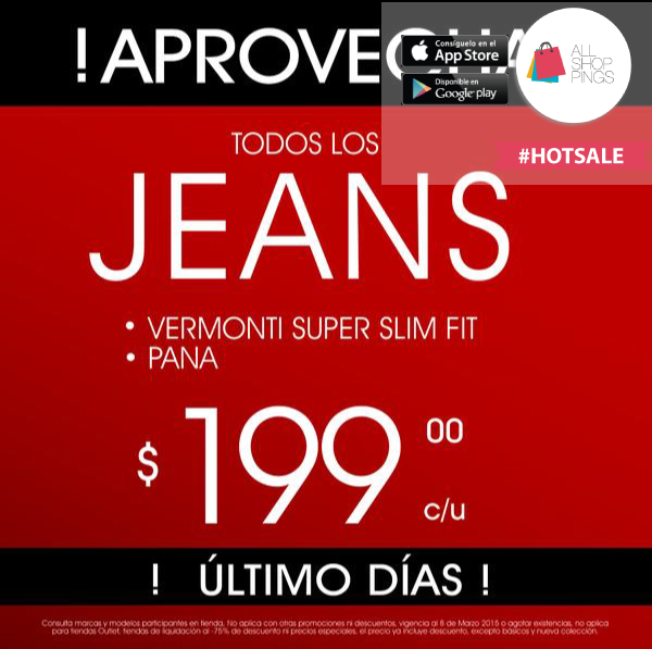 AllShoppings's tweet photo. #HOTSALE
Hoy último día #AldoConti Jeans #Oferta a $199 http://t.co/5ppDRtXMpF