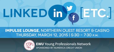 EWUalumni's tweet photo. We're talking levering LinkedIn, Facebook &amp; Twitter for career success at our March 12 event http://t.co/N7sULVyX1G http://t.co/sqk2khbQqd