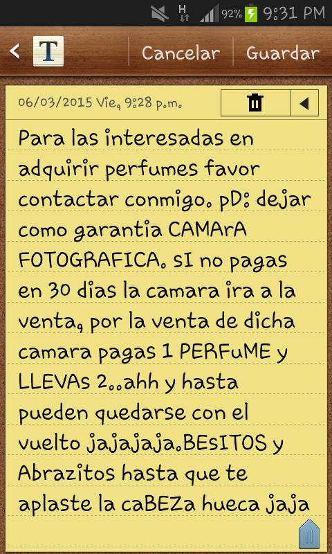 No lo olviden..NO pAGAs nada y PERDES TOdo 😜