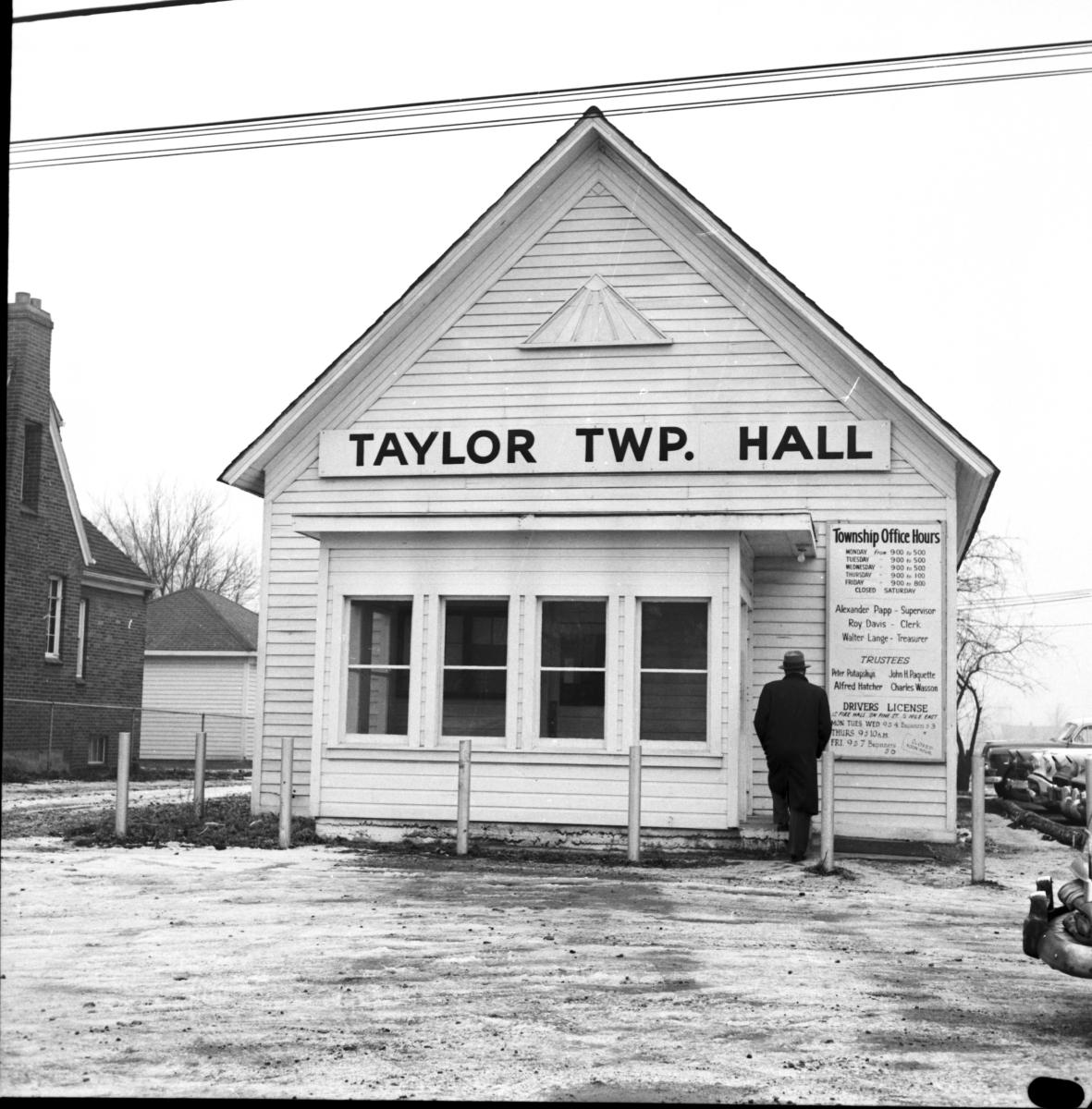 Michigan's Past on Twitter "Taylor Township Hall ca. 1950s60s