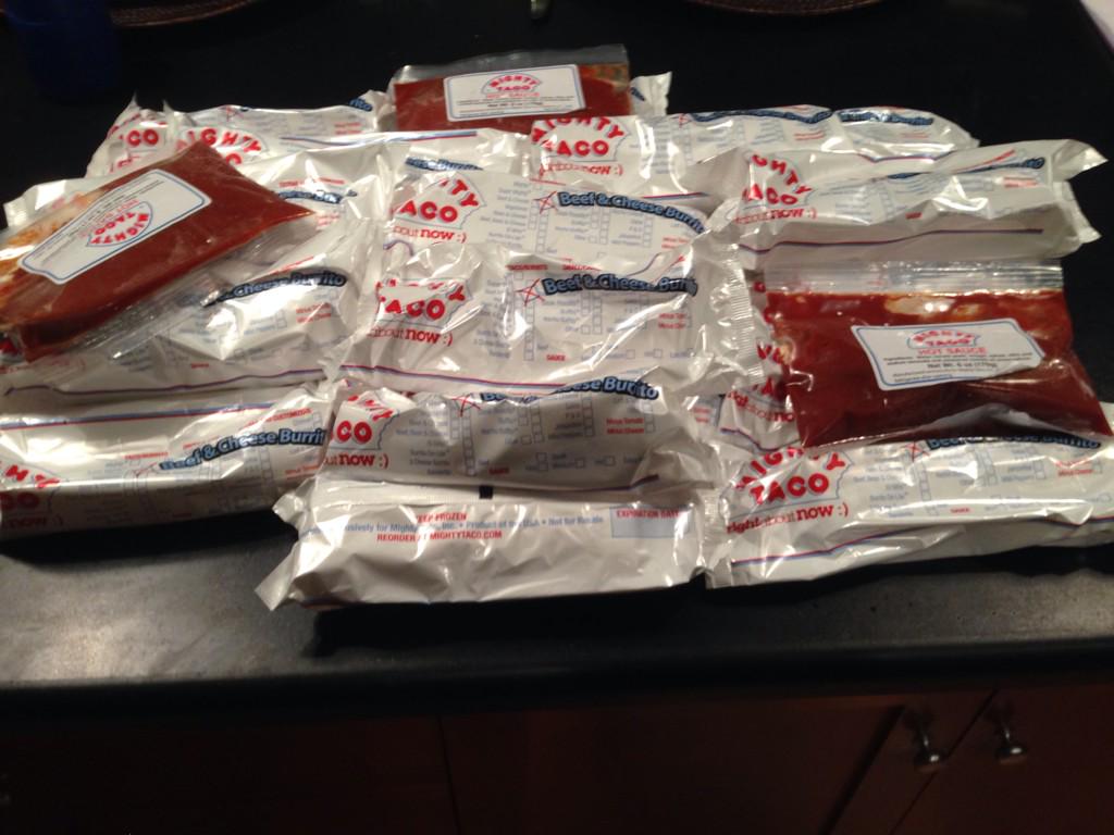 JJureller's tweet photo. #mightytaco @MightyTacoInc the mother load has just arrived in Brooklyn! http://t.co/P0VT1bTkp8