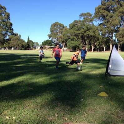HawaiiReilly's tweet photo. Cole about to bend it like... that guy. Soccer... I still love him. #unconditionallove http://t.co/XQR4JTDIEY