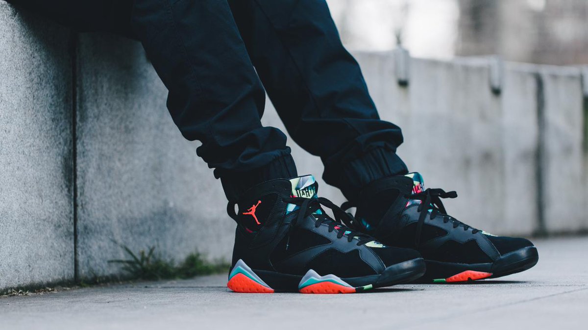 A piece of history. The #AirJordan 7 Retro 30th Anniversary drops tomorrow. j.mp/2BKrU7