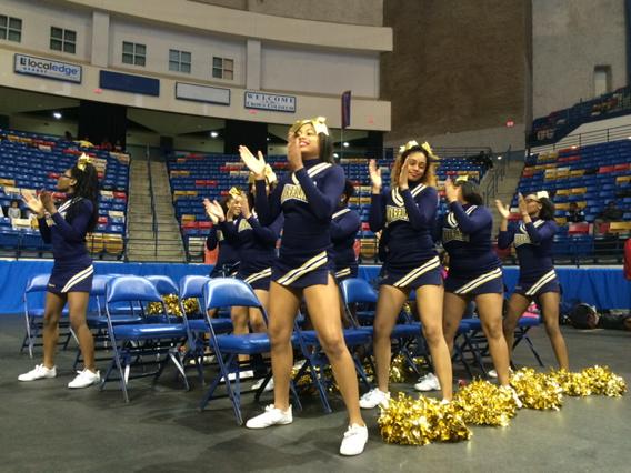 NewsArgusPhoto's tweet photo. Cheerleaders doing what they do. #EasternWayne http://t.co/9mkSF4ja2s