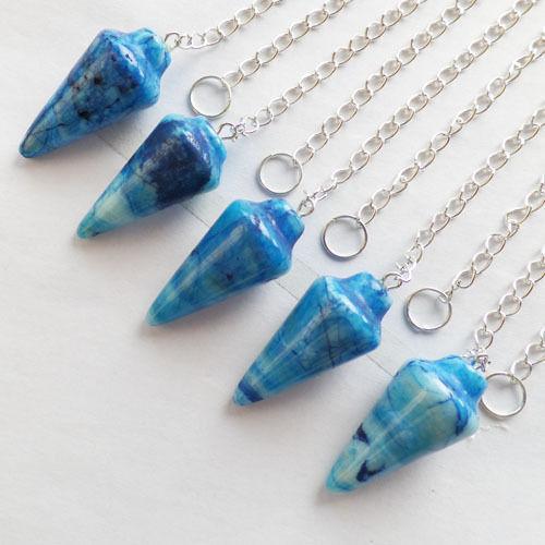 Blue crazy lace agate pendulums and necklaces find this in my ebay shop Ruby-Redsky #pendant