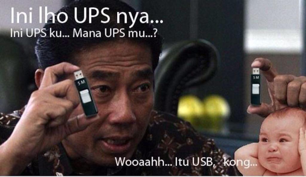 yonathansurjo's tweet photo. What's the difference between ups and usb? Only #SaveHajiLulung can tell http://t.co/dIJZo6ebKx