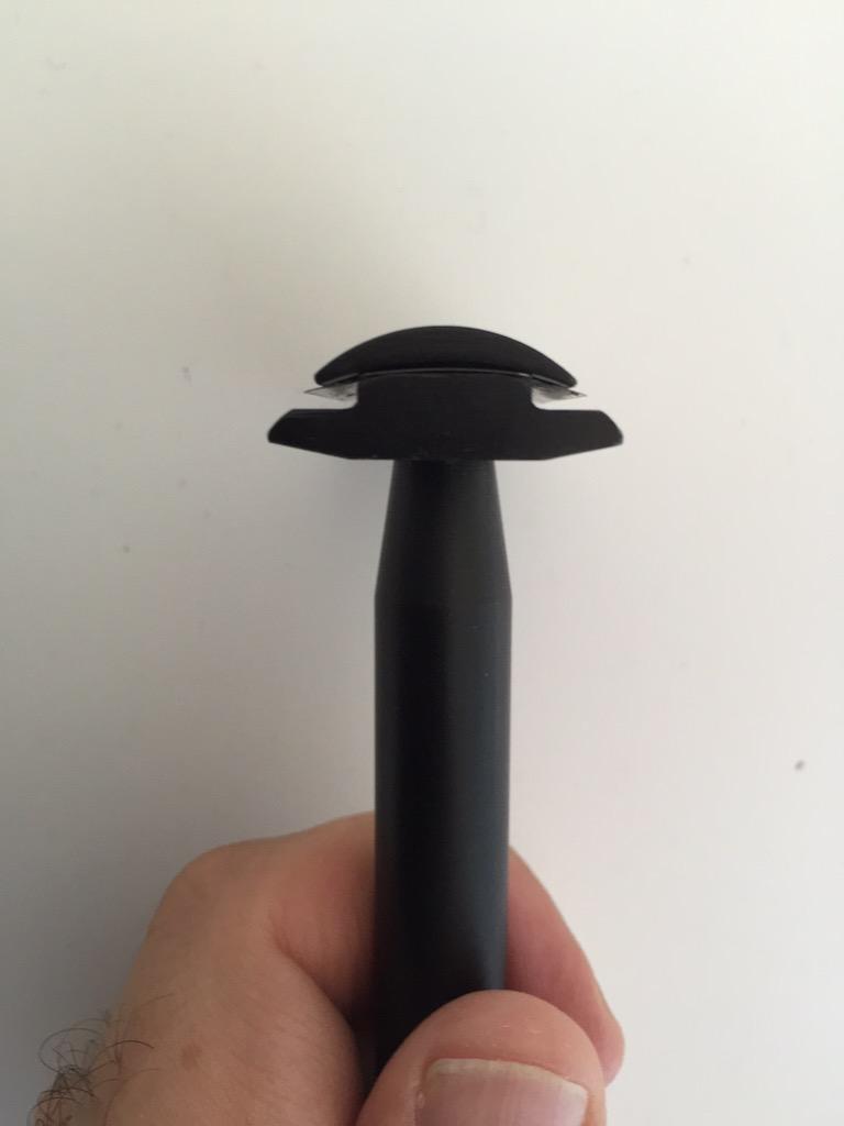 Now THIS is a blade gap ... #wetshaving #nogutsnoglory #SOTD