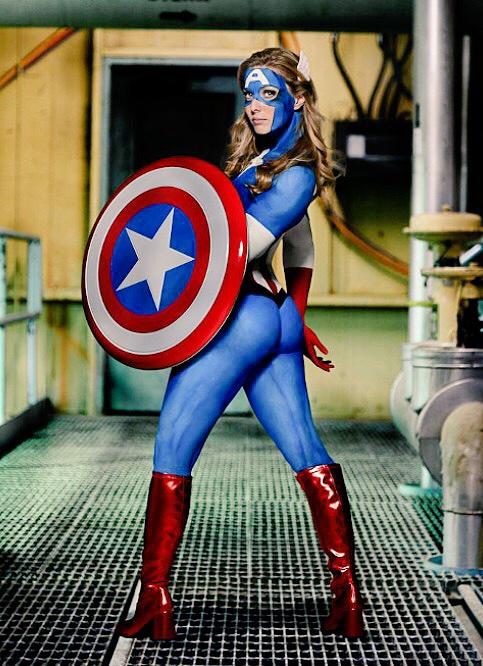 SuperBarLA's tweet photo. Amazing cosplay body paint. http://t.co/VGhqiaAHiX http://t.co/09bHXCAlTC