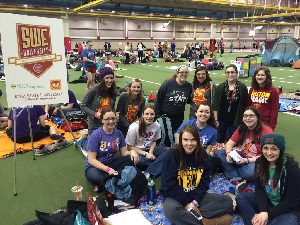 Making new friends and hanging out at Relay for Life! #SWEuniversity @ISU_SWE @WiSE_ISU <a href="/ISU_CoE/">Iowa State College of Engineering</a>