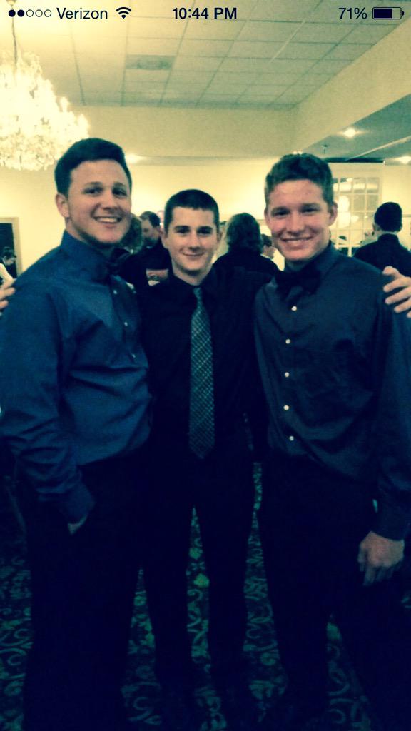 trevorhawks14's tweet photo. Great year with the boys! Couple more to go! #thebackfield http://t.co/y582i1lR0l