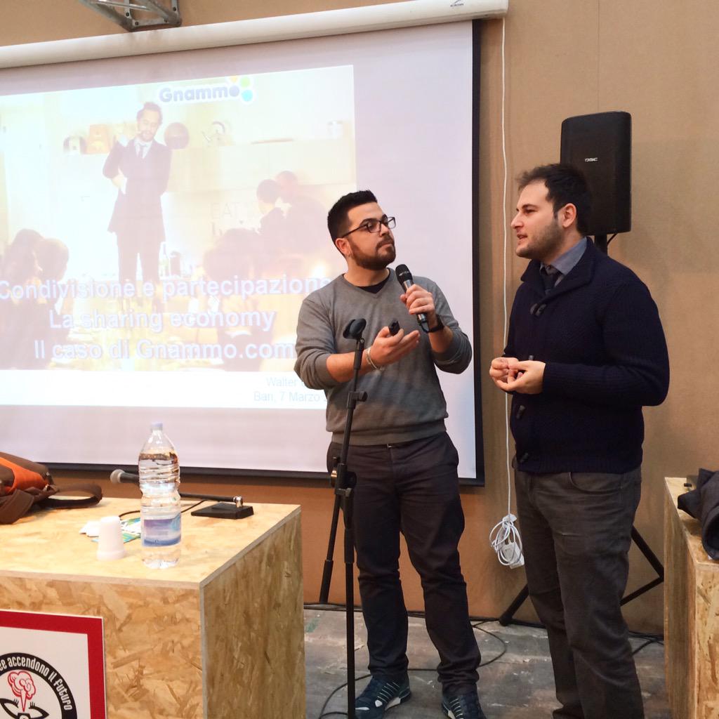 labdalbasso's tweet photo. Al #BSCamp2015 con Walter di @gnammo e Salvatore di Mrs si parla di #startup #Puglia #innovazione #sharingeconomy http://t.co/fyT906DIh4