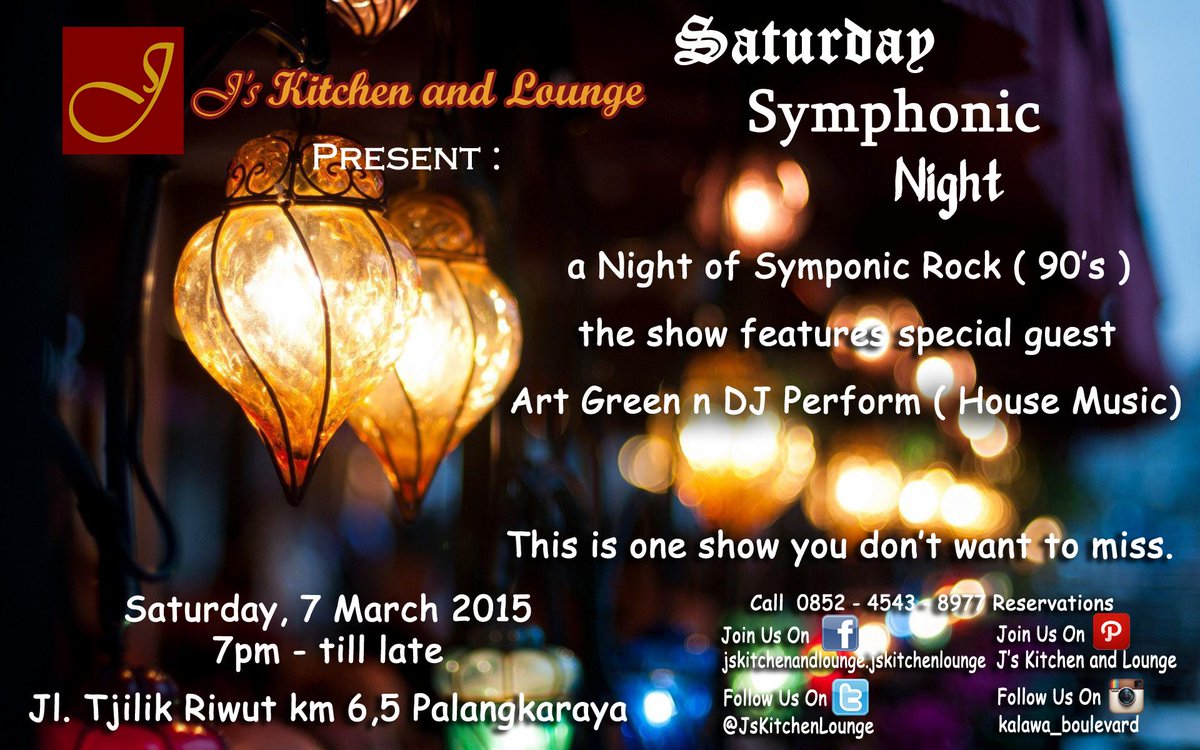 JsKitchenLounge's tweet photo. Don't miss #JsKitchenandLounge @JsKitchenLounge http://t.co/wVODaRnvZ9