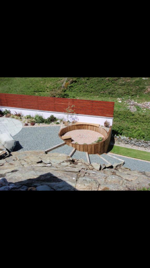 angleseyeden's tweet photo. #Trearddur bay #anglesey #YnysMon #sunkengarden #slate #timbersleepers #limestone #slabs http://t.co/RjWJgmM2M9