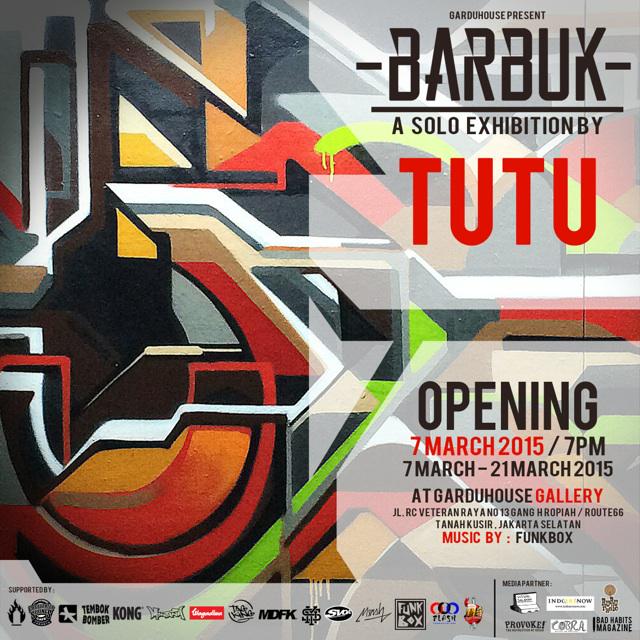 garduhouse's tweet photo. Silakan merapat dan saksikan malam ini  BARBUK solo exhibition by TUTU @garduhouse    ..GRATISSS..!!! http://t.co/X7eS7cUBl6