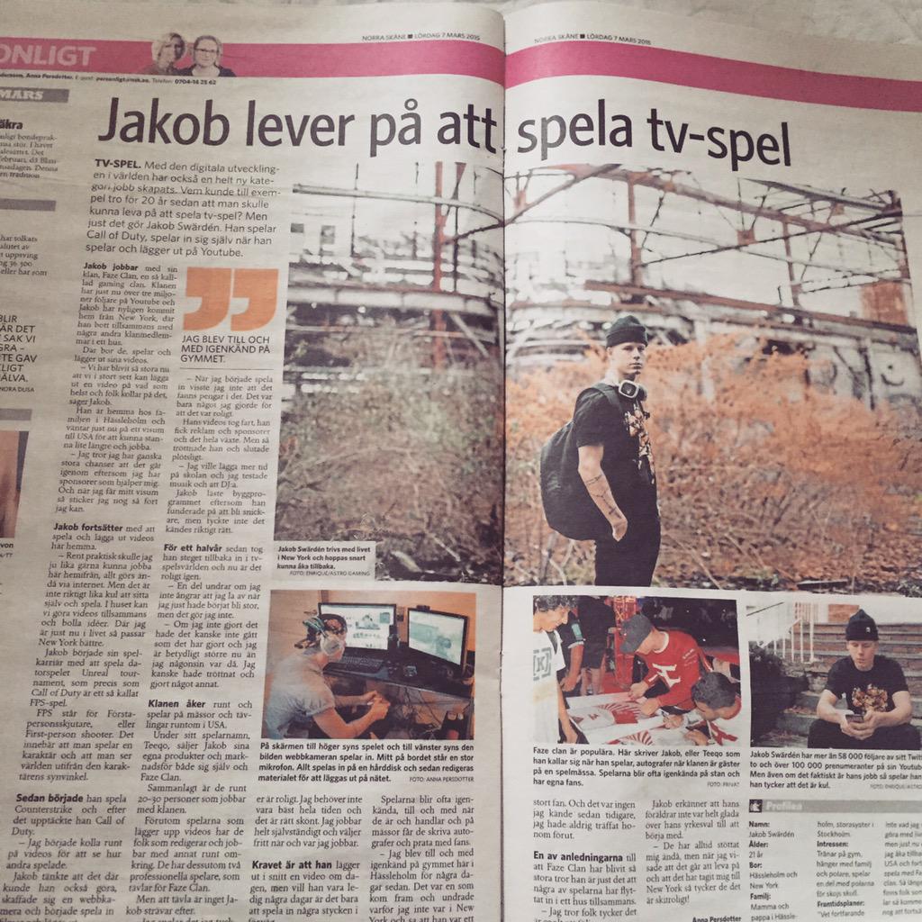 Teeqo's tweet image. I MADE THE NEWS :D (sorry for Swedish) Making a video later dw.