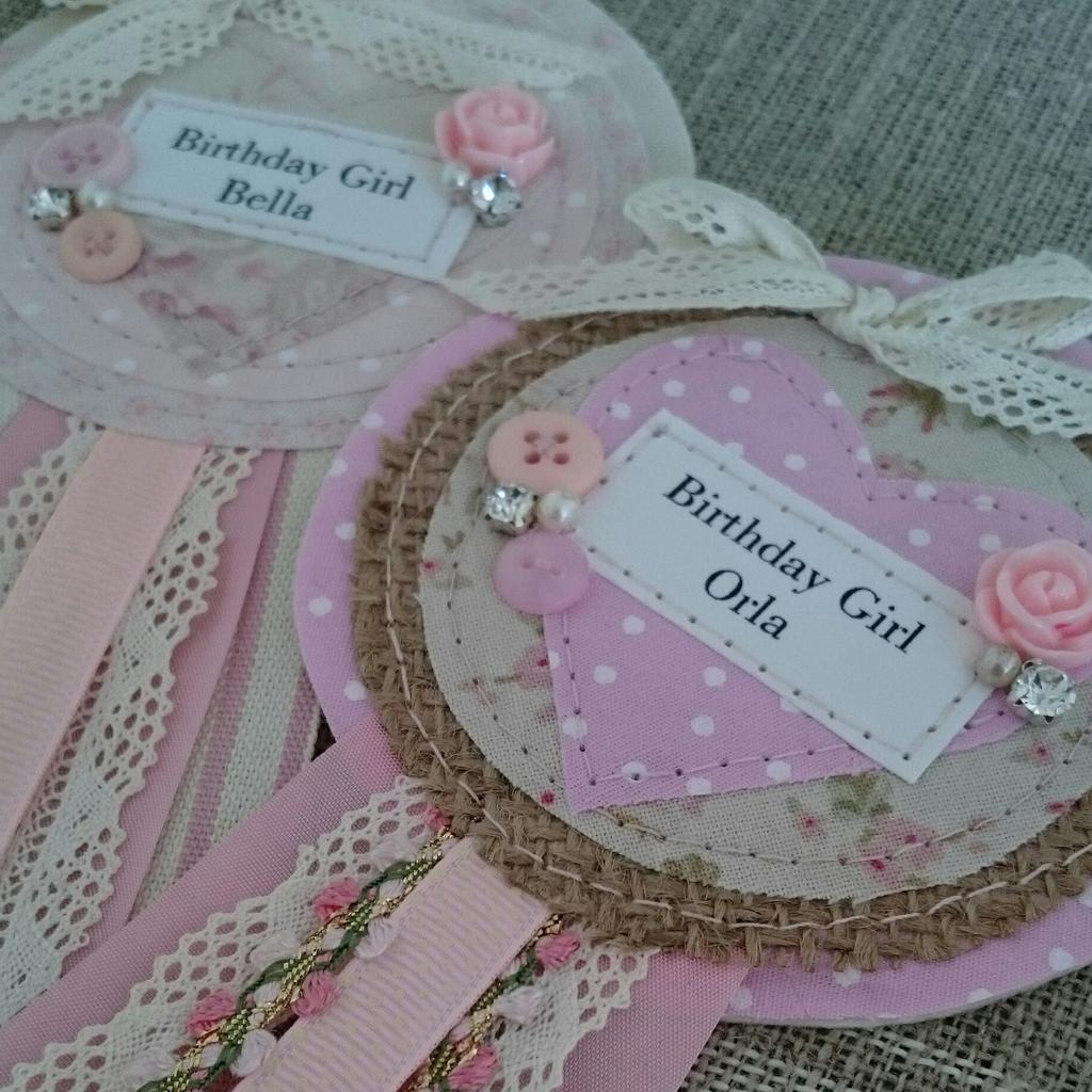 ACATCuk's tweet photo. #handmade #personalised #pretty #birthday #celebration #rosettes #madetoorder by @ACATCuk #womeninbiz http://t.co/wUHTOL9kJW