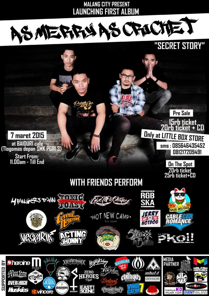 Today !! Launching 1st album @asmerrypunk /w <a href="/GMACEIGHTYNINE/">GIVE ME A CHANCE</a> <a href="/GANG_HOLIDAY/">GANG H0</a> <a href="/StepToBetterHC/">STEP TO BETTER</a> at baiduri kafe tlogomas