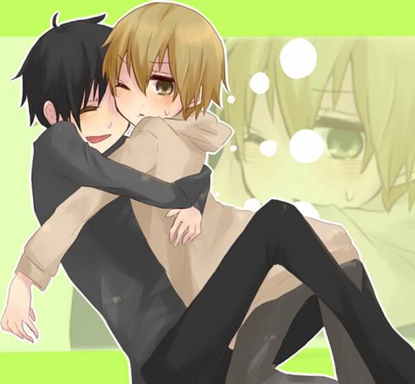 MonsterWithSign's tweet image. "Izayyyaaa.."He blushed as Izaya hugged him.