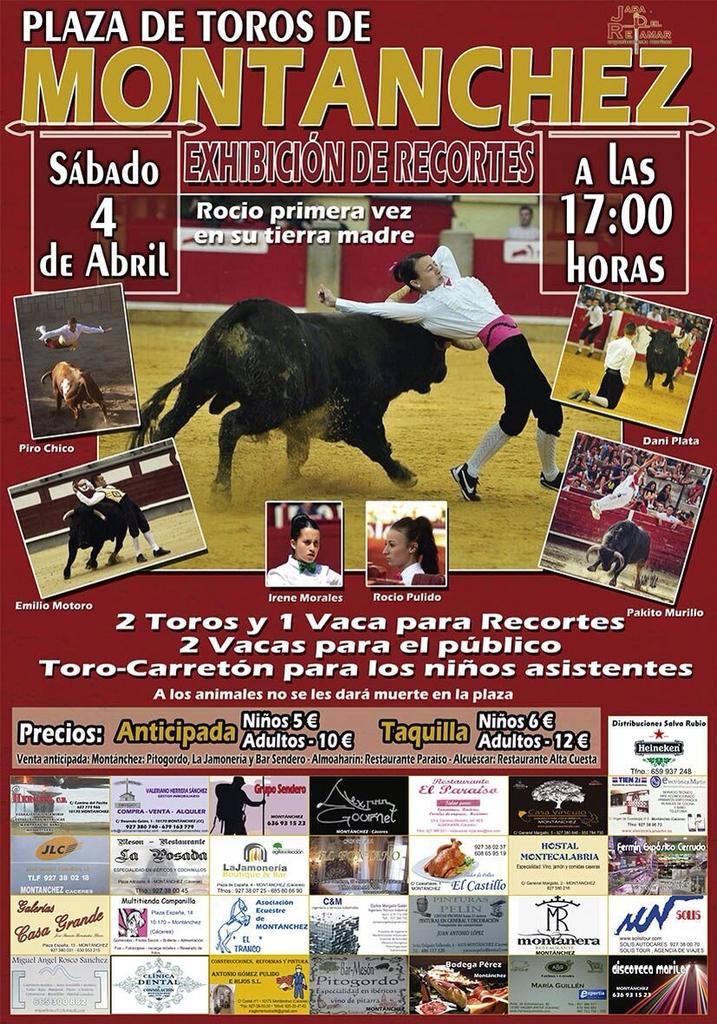 Otra fecha mas donde nuestros toreros a cuerpo limpio del <a href="/extremenoARTE/">ARTE EXTREMEñO</a> haran el paseillo 4 de ABRIL 2015 MONTANCHEZ
