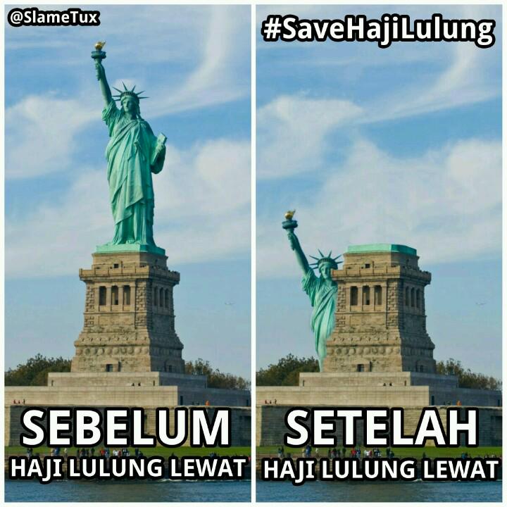 GAMBAR meme SaveHajiLulung Paling Lucu Koplak banget