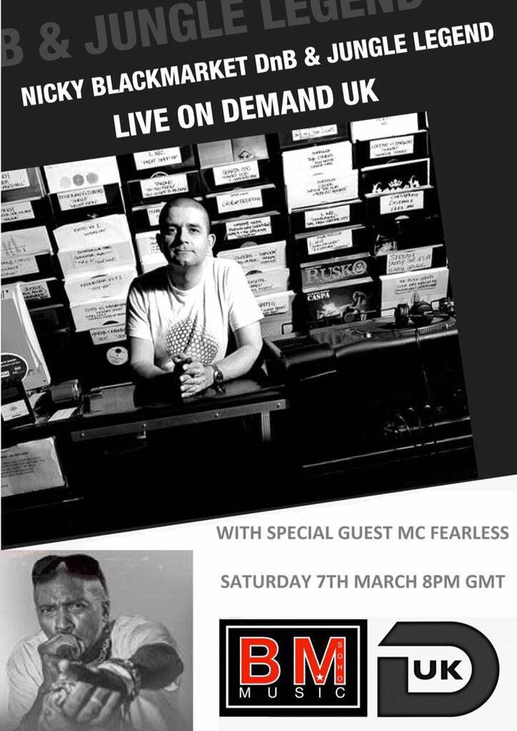 DemandUK's tweet photo. TONIGHT 8PM ON DEMAND UK @nickyblkmkt &amp; @WayneFrancis15 #Jungle #DNB #Oldskool #Legends http://t.co/C2wfleT4hP