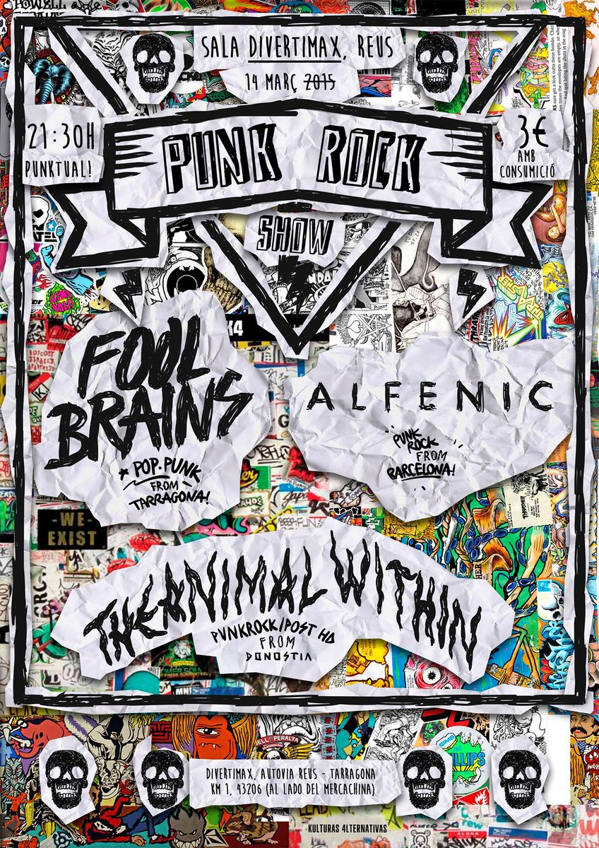 Alfenic_Oficial's tweet photo. REUS! ¡Nos vemos este 14 de Marzo en la Sala Divertimax! Con #FoolBrains y #Theanimalwithin! ¡Os esperamos! #alfenic http://t.co/RfJkz88t23