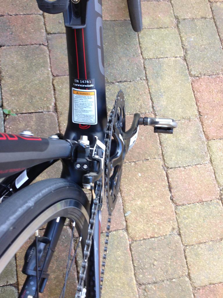 SuffolkCycling's tweet photo. New Bike Day. Cannondale Synapse 105 Carbon. Test run this morning - a bit windy but could feel the difference. http://t.co/hG3GRq0hpv
