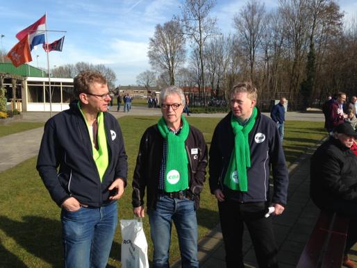 Vanmiddag met CDA kandidaten Kees Vd werf en rob doorn bij terschuursche boys