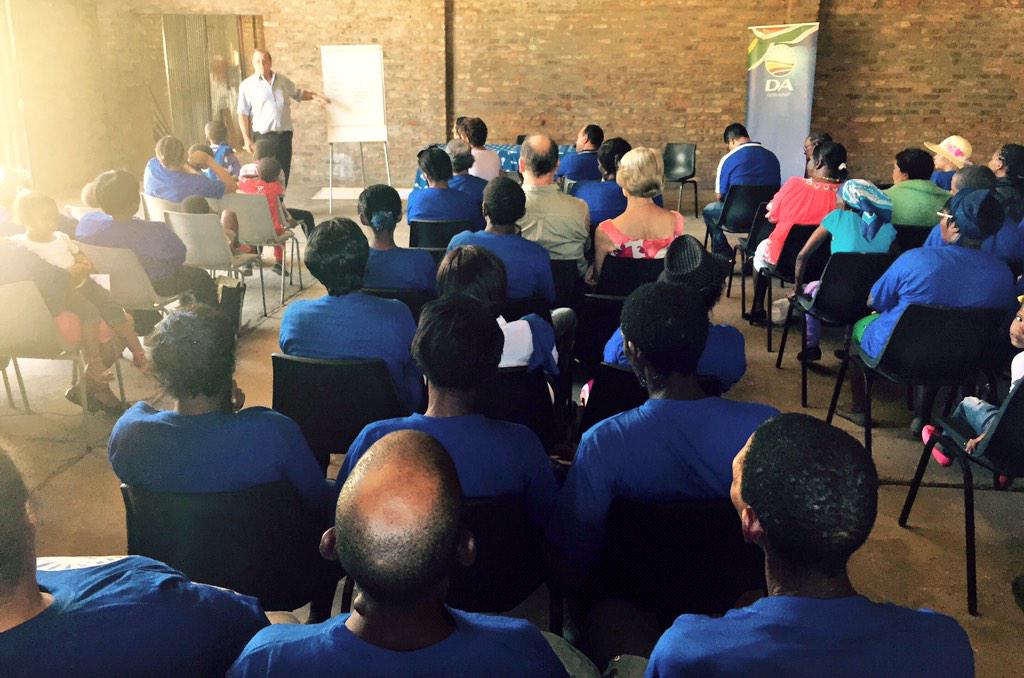 DABaviaans's tweet photo. Baviaans Mayor Ewald Loock informing voters of shocking demarcation proposals by minister Gordan. @DAEasternCape http://t.co/GKTukwG2UP