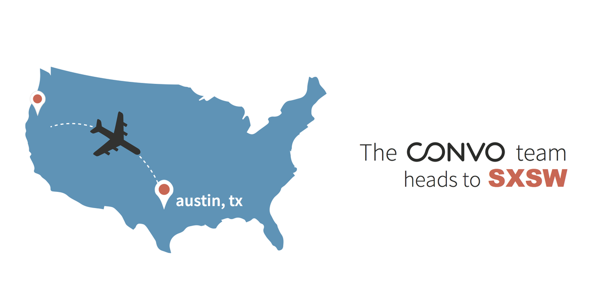 convo's tweet photo. Meet @convo at #SXSW2015 booth #525. Once you try our app, you won't be able to go back to using work email. Ever. http://t.co/fDx9CQPght