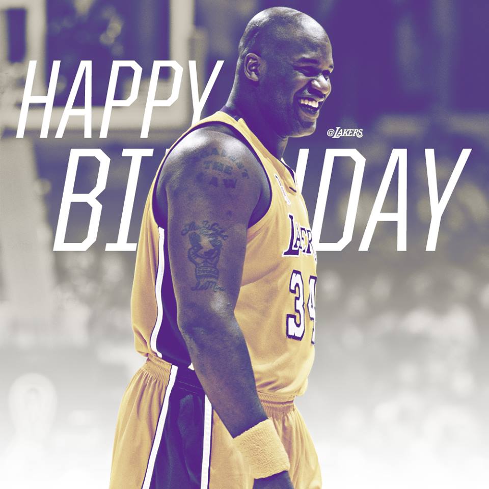 Happy birthday Shaquille O\ Neal! 