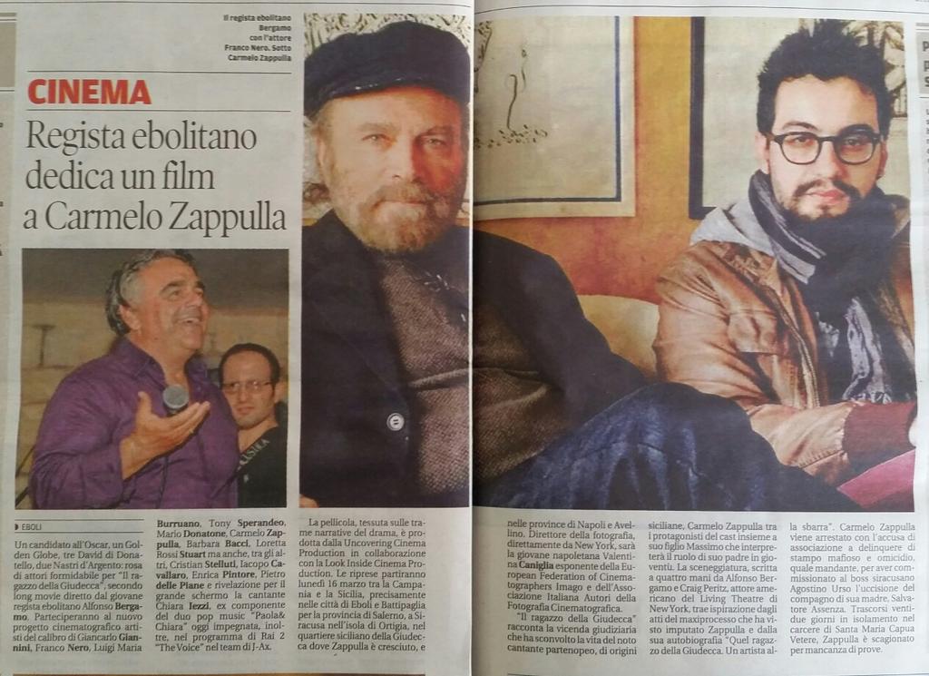 LuciaGallotta's tweet photo. #ILRAGAZZODELLAGIUDECCA apertura di pagina su La Città di Salerno, inserto locale de La Repubblica, pagine 30-31! http://t.co/UvjqvliGeY