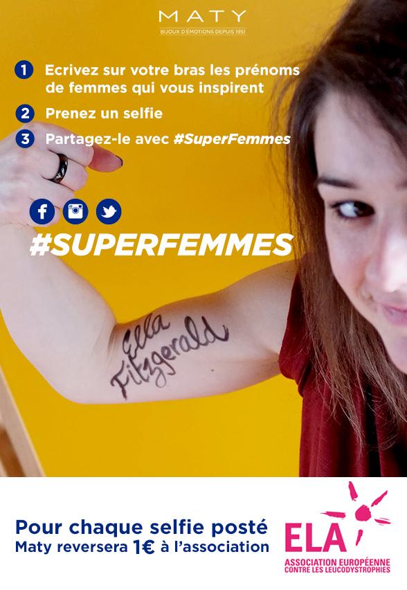 MatyBijoutier's tweet photo. Les #SuperFemmes se mobiliseront ce 8 mars. Montrez-vous sous votre meilleur selfie et soutenez @ELAOfficielle http://t.co/ZAlNtegPOV