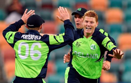 IndoSport's tweet photo. Irish hold on against Zimbabwe to set up grandstand pool finale http://t.co/hBDWbJMJqI  @Irelandcricket #CWC2015 http://t.co/FcFeoHvWhE