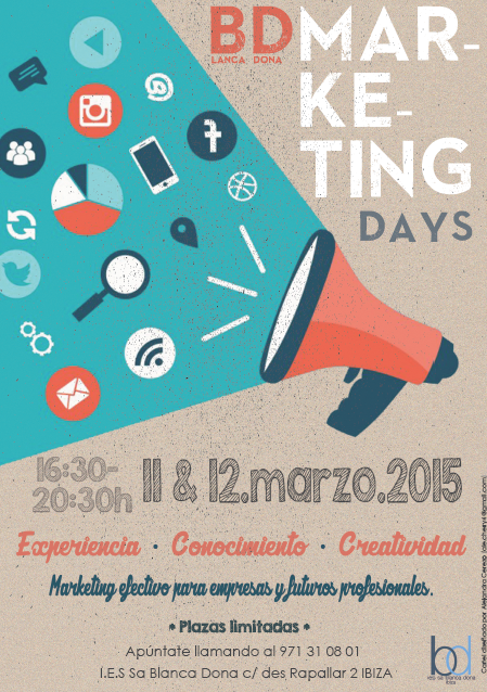 salvaguilera's tweet photo. Els dies 11 i 12 de març a l'@iessablancadona. BD MARKETING DAYS: I JORNADES DE MARKETING PROFESSIONAL. Us esperem. http://t.co/uYS1g4sq4k