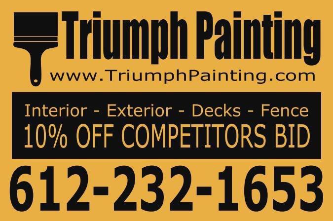 triumphpainting's tweet photo. #AppleValley #lakeville #farmington #eagan #priorlake http://t.co/MVGxqQHn5w