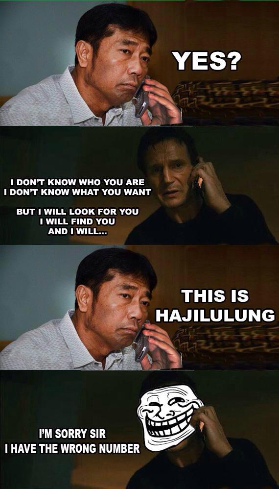 KalokaProject's tweet photo. RT @yennikwok: #SaveHajiLulung is still top trending topic worldwide today. Some of the best memes: http://t.co/aP7pZm73JC